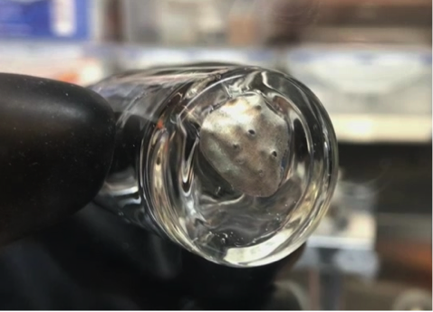 Salt-water-based gel electrolyte atop a Li metal.