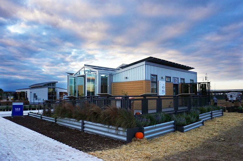 The reACT house, home on the range in the Denver Solar Village.