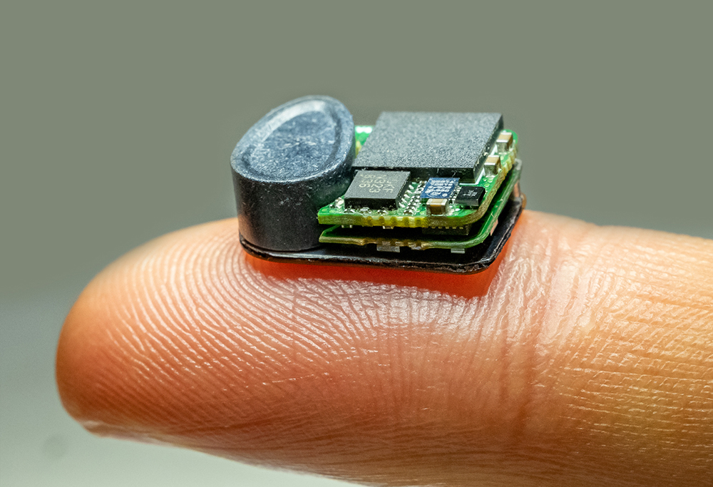 Second generation version of the wireless neuromodulation implantable mouse stimulator developed at the Feinstein Institutes. Photo courtesy of the Feinstein Institutes.