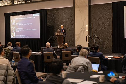Clark Distinguished Chair Jay Lee, director of the Industrial AI Center, addressed the Industrial AI Forum on Tuesday (December 28).