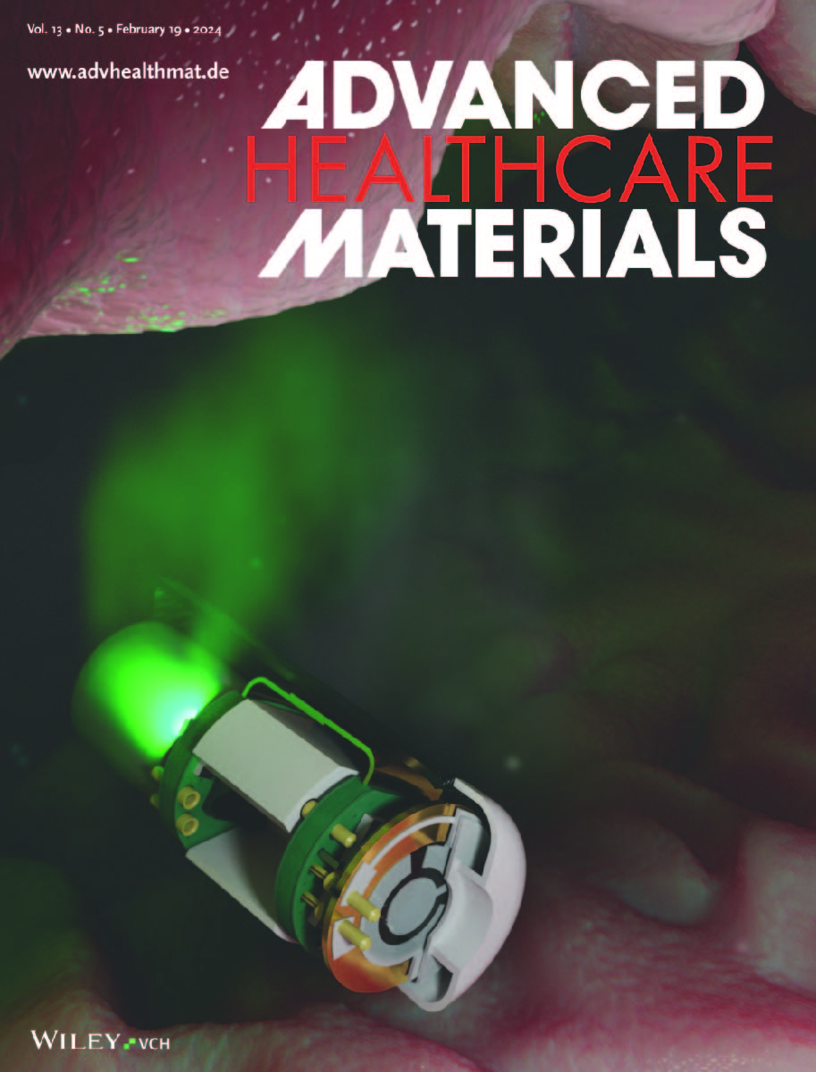 Cover of Advanced Healthcare Materials Vol. 13, No. 5. Click to enlarge