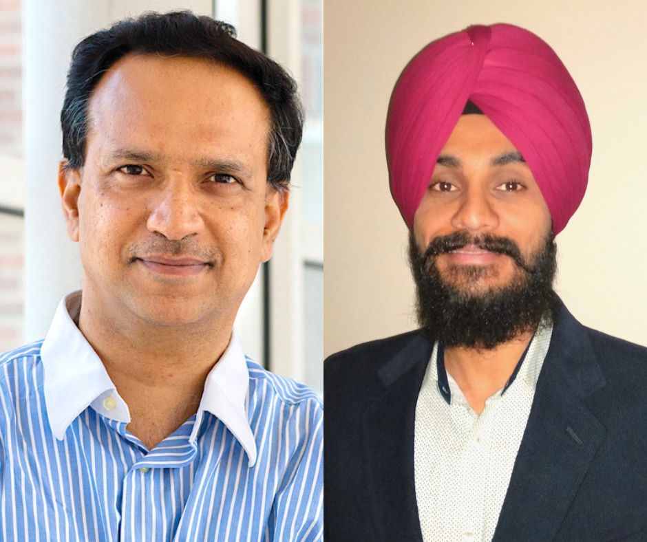 l: Professor Dinesh Manocha; r: Professor Amrit Bedi