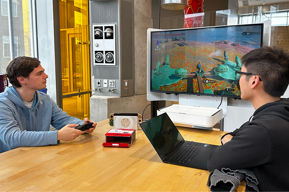 Students in a machine design class use the latest