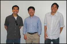 Edward Dechaumphai (ME), Prof. Li, and Jon Chung (BioE).