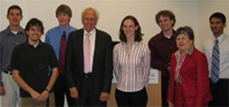 (left to right) D. Gers, M. Gentry, R. Robinson, Dr. Anderson, M. Kirk, R. Murphy, Mrs. Anderson, P. Albuquerque; not pictured: M. Levashov
