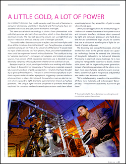 MSE graduate student Parag Banerjee was featured in an issue of Sierra magazine.