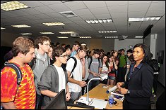 Jeanette Epps speaking with students in ENAE100.