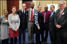 L-R: Kris Marsh, Laurie Locascio, Henry P. Stawinski, III, Tony Lee, Rashawn Ray, Anthony Brown, Gregory Ball