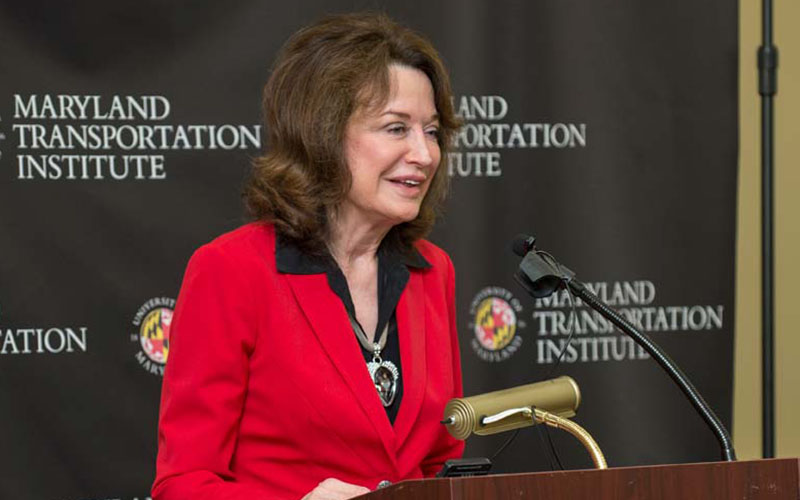 UMD Provost Mary Ann Rankin welcomes event attendees.