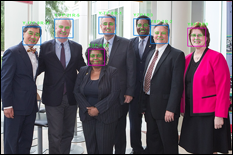 Representation of the invention team's face detection and analytics system. 