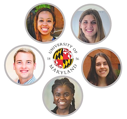 Clockwise from top left : Kenya Colvin, Haroula Tzamaras, Rachel Romano, Soliver Fusi and Jeffery O'Neal.