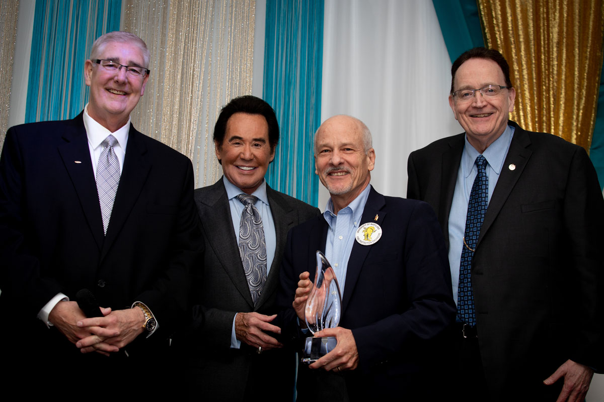 Mike Knoll (Siemens), Wayne Newton, Jim Milke and Dan Finnegan (Siemens). Photo provided by Siemens.