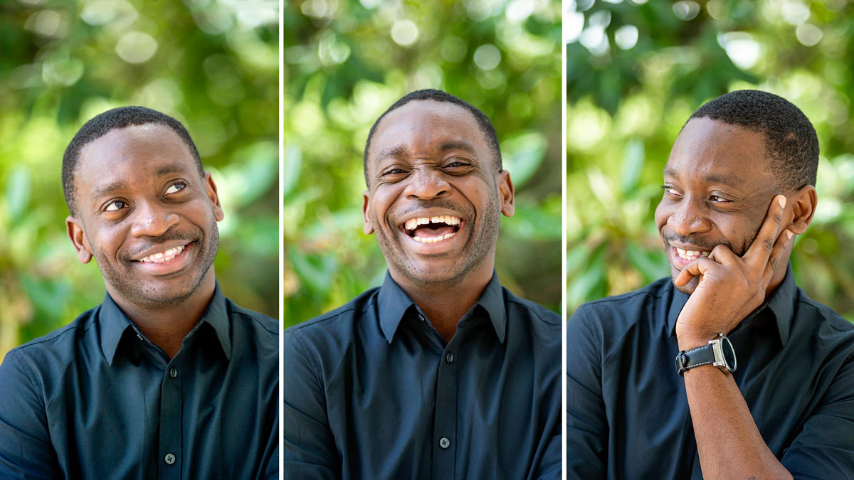 Jerome Quenum, graduating with a bachelor's degree in electrical engineering, will be one of two university medalists at next week’s Spring 2019 commencement ceremony.(Photo by John T. Consoli)