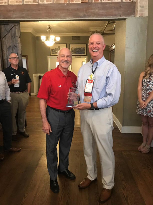 FPE Chair James Milke and Alum Jack Medovich at the FPE alumni dinner in San Antonio, June 2019.