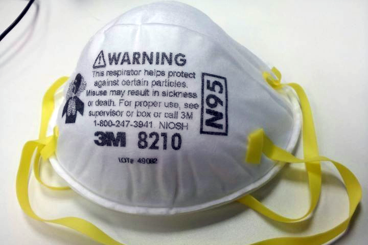 A N95 particulate respirator.