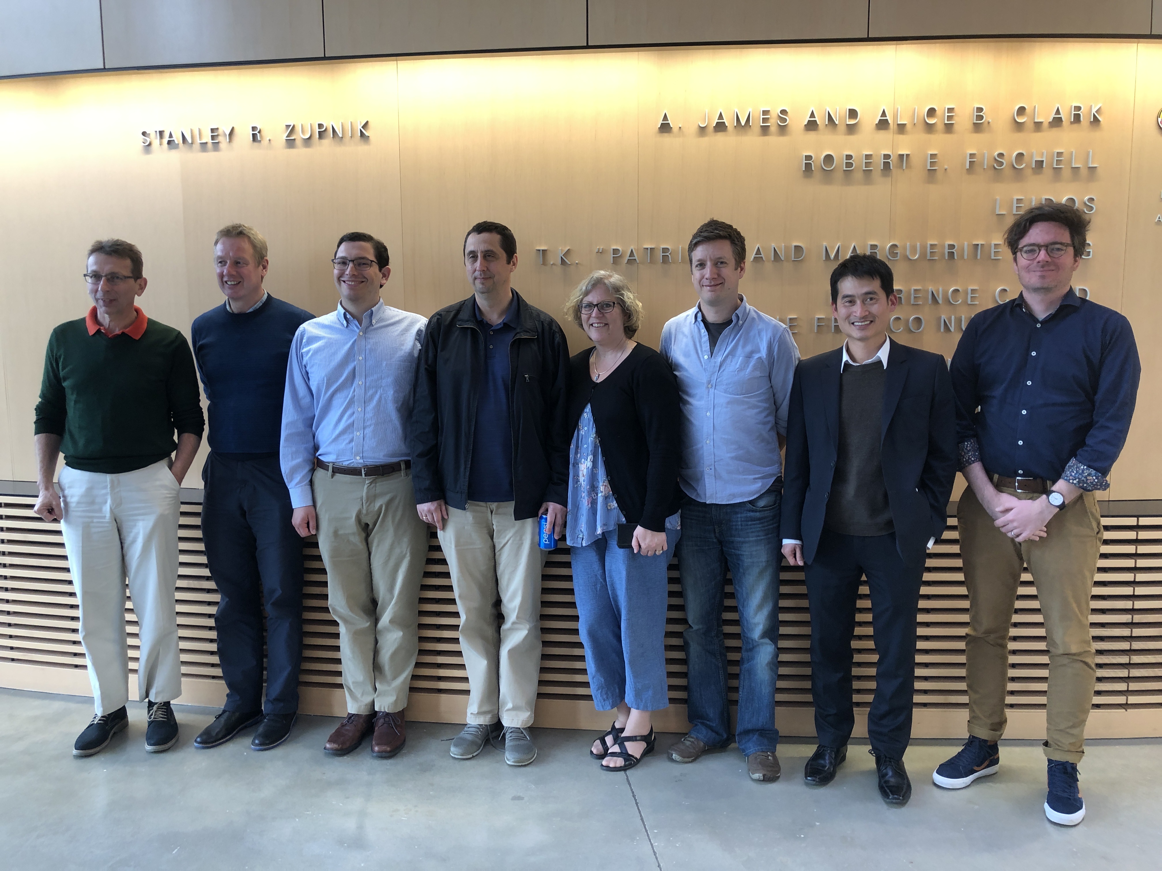 From left to right: Drs. Arnaud Trouve (UMD), Graham Spinardi (University of Edinburgh), Michael Gollner (UC Berkeley), Stas Stoliarov (UMD), Margaret McNamee (Lund University), David Lange (University of Queensland), Tuan Ngo (University of Melbourne) and Rory Hadden (University of Edinburgh).