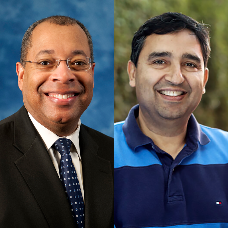 Christopher T. Jones (Ph.D. ’97) and Rajiv Laroia (M.S. ’89, Ph.D. ’92)