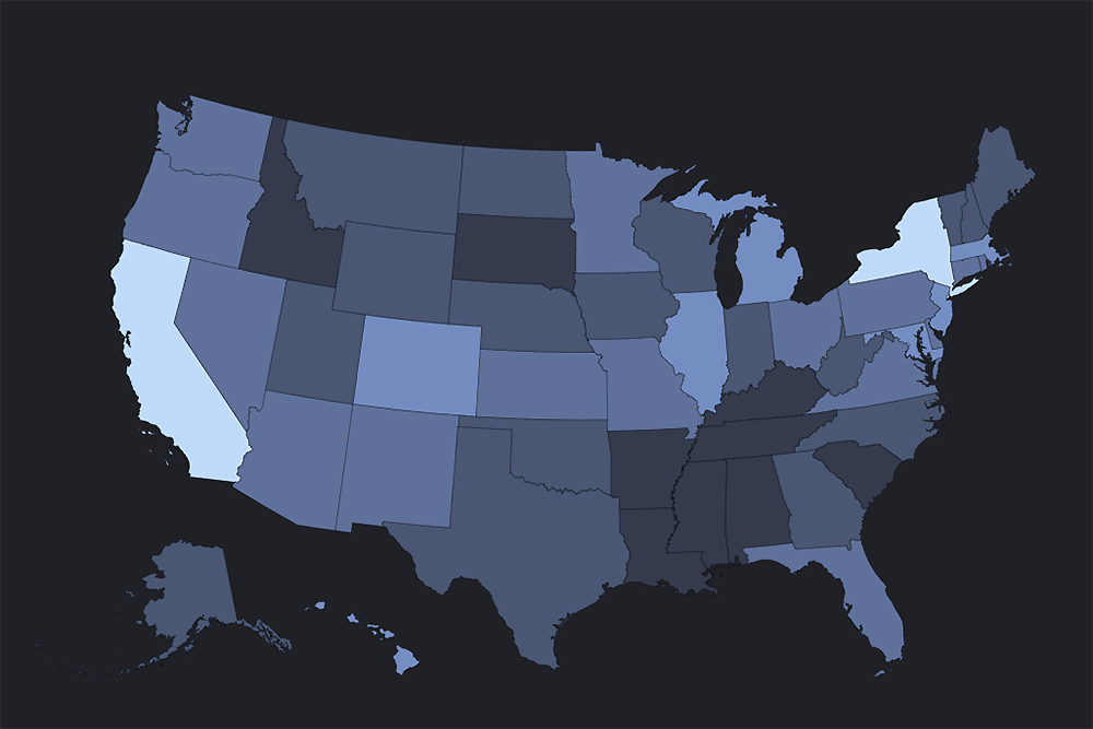 A screenshot from the MTI Impact Analysis Platform April 21, 2021