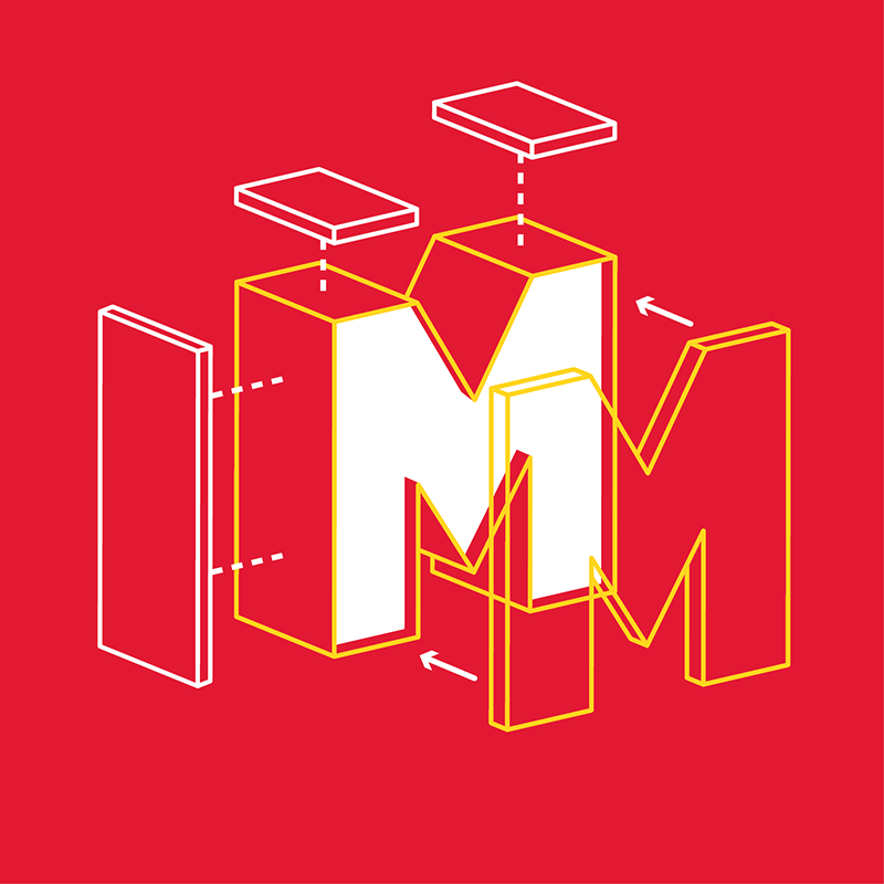 Stylized letter M