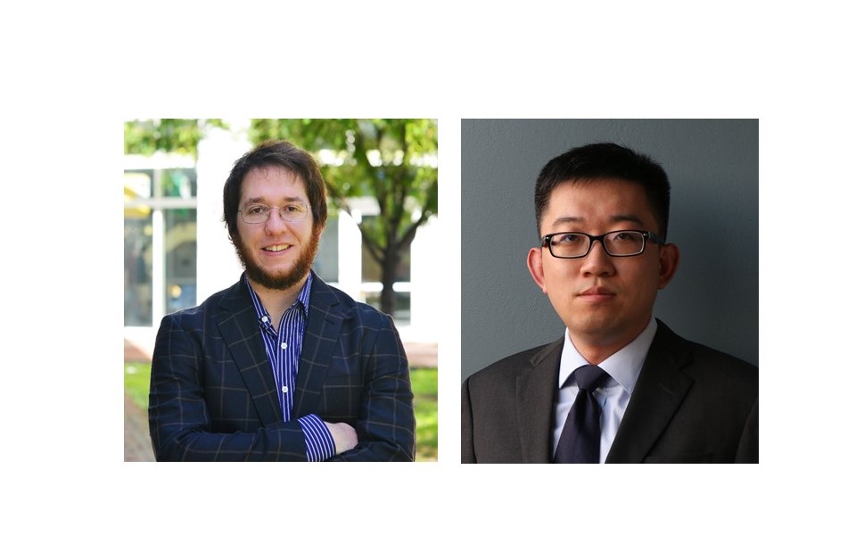 ChBE Profs Taylor Woehl and Chen Zhang