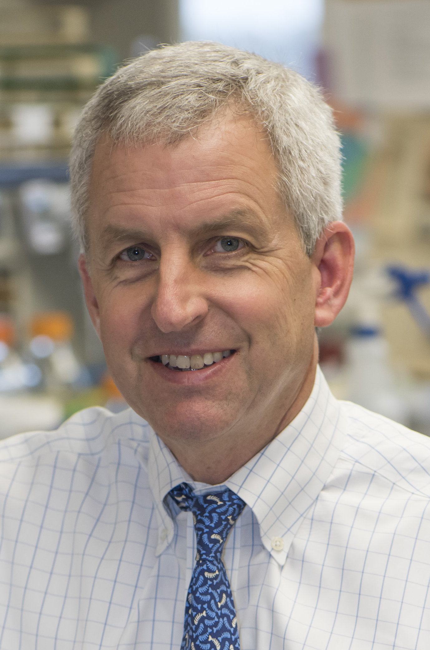 Dr. Bill Bentley, pictured in the lab