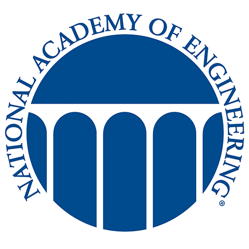 blue National of Academy Engineering logo on a white background