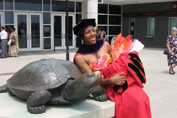 Patrice Gregory graduated with a Ph.D. from the University of Maryland in 2010.