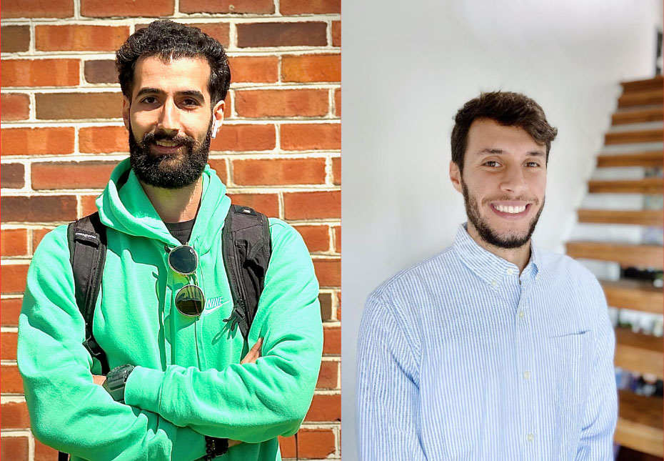 Left: Behrad Soleimani. Right: Zachary Lazri