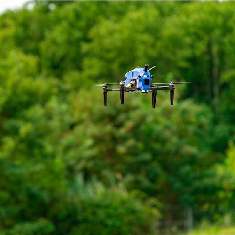 Uncrewed aerial vehicles, or drones, can potentially be equipped with sensors that detect physiological traces of injury.
