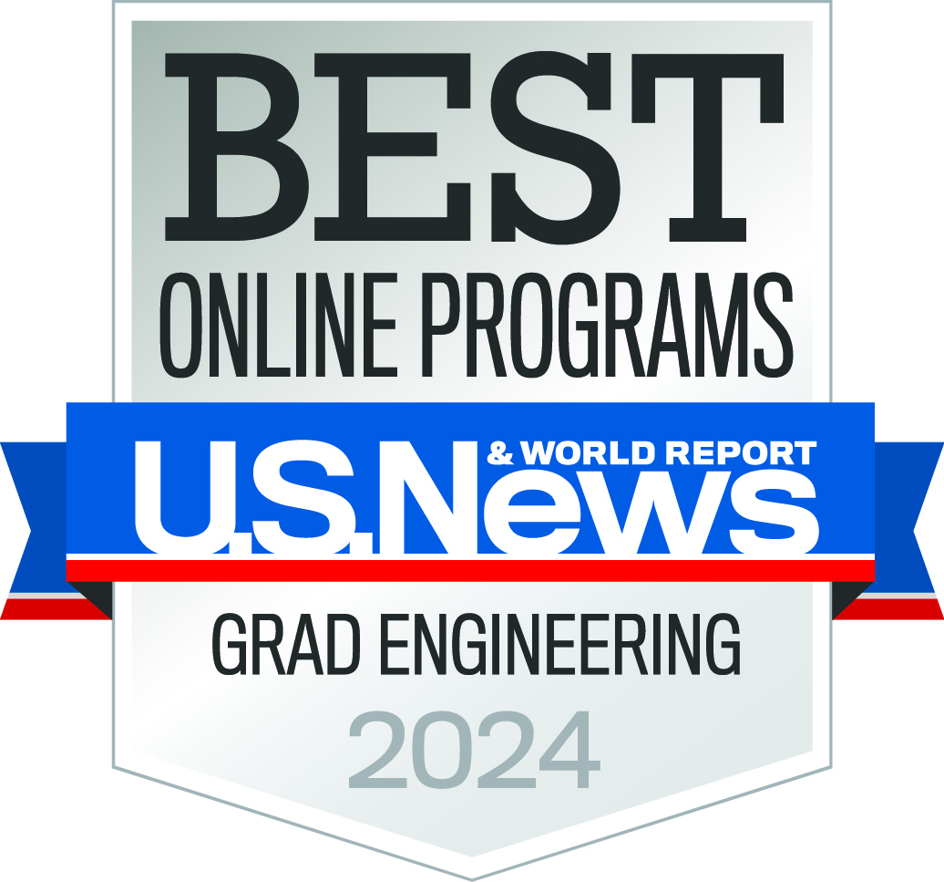 US News and World Report 2024 Online graduate Engineering Shield