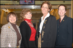 L-R: Marilyn Berman Pollans, Norine Walker, Mary Lacey and Paige Smith.