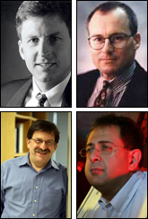 Clockwise from top left, Bill Bentley, Greg Payne, Reza Ghodssi, Gary Rubloff.