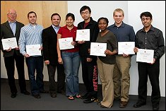 Pictured above is CATT Director Philip Tarnoff (left) with other finalists in the University of Maryland's Business Plan Competition.
