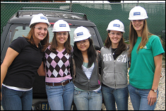 AOE members visit a local Clark Construction site.