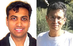 Prof. Ankur Srivastava (left) and Prof. Prakash Narayan (right)