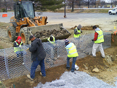 Students Build Guilford Run Bioretention System