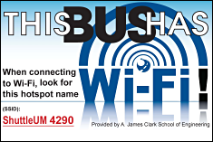 Clark School provides WiFi to Campus Shuttle Buses
