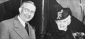 Glenn L. Martin and his mother, Minta. (Photo courtesy of the Glenn L. Martin Maryland Aviation Museum.)