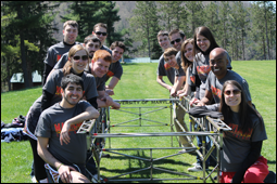 Members of the UMD Steel Bridge Team at the 2013 ASCE Mid-Atlantic Student Conference.