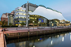 Pictured: The Columbus Center, located in Baltimore's Inner Harbor and home to the Institute for Marine and Environmental Technology (IMET), where Baltimore Entrepreneur Office Hours are hosted.