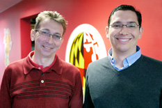 University of Maryland Department of Fire Protection Engineering (FPE) professors Arnaud Trouvé (left) and Michael Gollner (right).