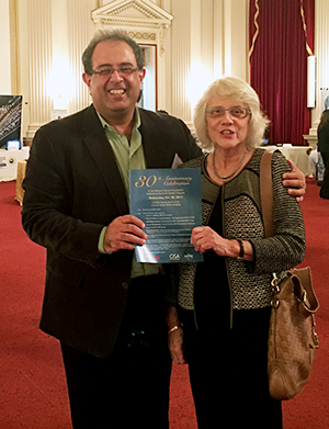 ISR Director Reza Ghodssi with original NSF ERC Director Lynn Preston at the 30th anniversary celebration of NSF's ERC program.