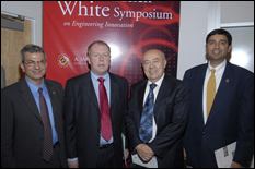 From l-r: Dean Farvardin, Barry West, Andrew Viterbi and Rajiv Laroia